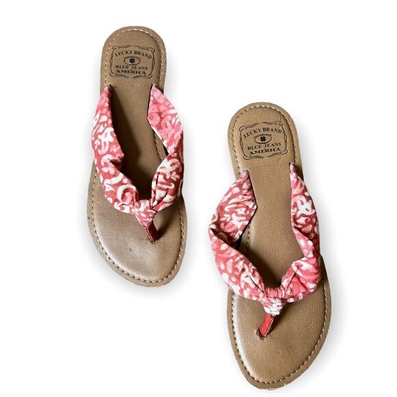 Lucky Brand Canvas Flip Flop Sandals - Picture 8 of 9